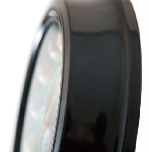 Часы настенные "12 шаров" D30 см (черные), металл